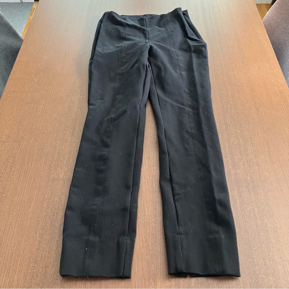 Quince Ultra Stretch Ponte Ankle Black Skinny Work Pants